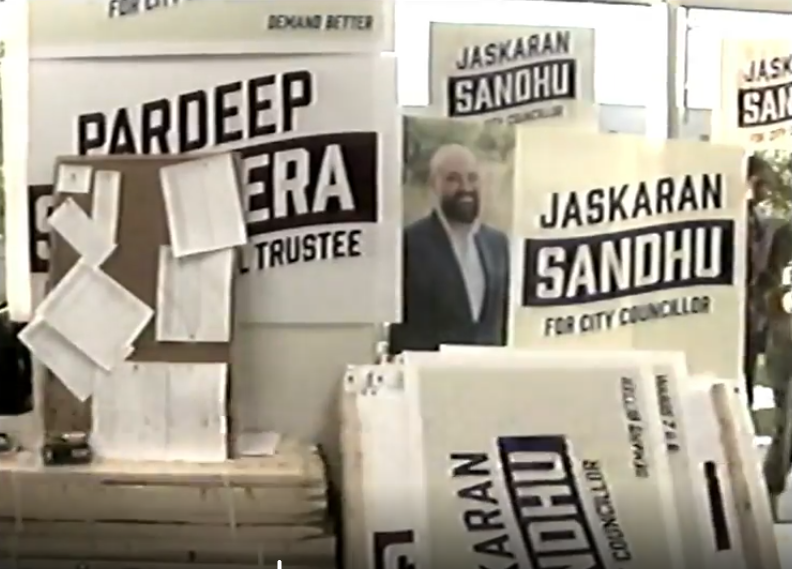 Pardeep Sanghera campaign poster